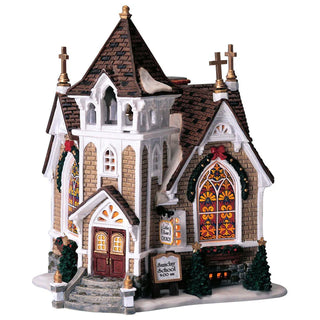 Lemax Little River Church | Lemax Christmas Village Online | Rudolph & Co