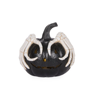 LED Pumpkin with Skeleton mask