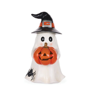 Halloween 61.5 cm led ghost with pumpkin