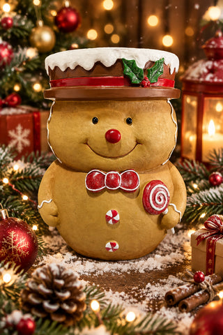 Gingerbread Stool Holly and Berries