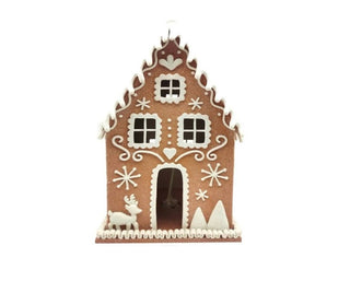 Gingerbread Russian Cottage LED Christmas Decoration | Rudolph & Co