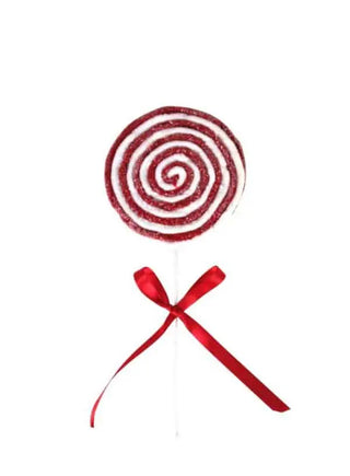 Candy Cane Swirl Pick