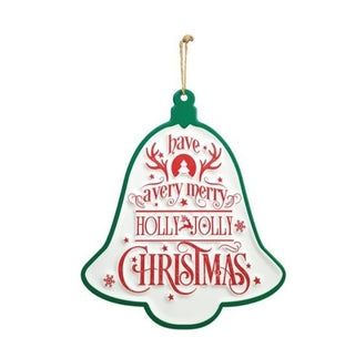 Metal Sign Bell Merry Christmas