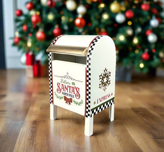 Metal Santa Letter Box Small 34cm