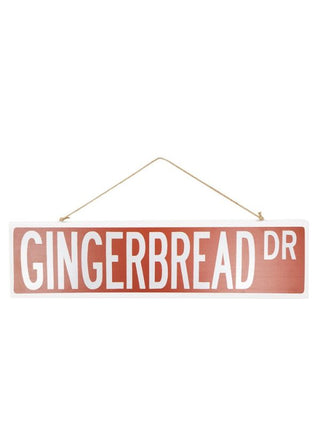 Metal Sign Gingerbread Lane