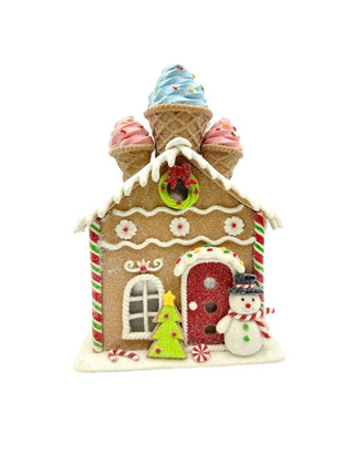 Gingerbread Ice Cream House LED