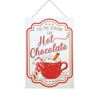 Wooden Sign Hot Chocolate