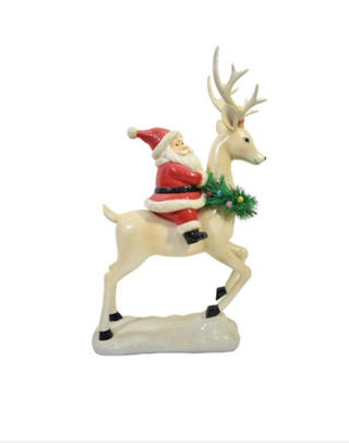 Santa riding a Reindeer