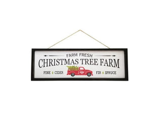 Wooden Sign Christmas Tree Farm
