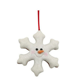 Ornament Whimsical Star | White Snowflake Christmas Ornament | Rudolph & Co