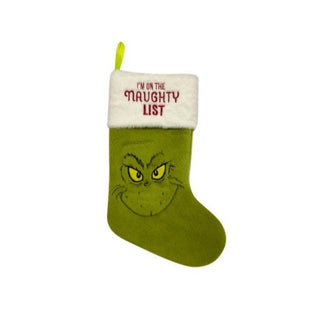 Christmas Green Santa Stocking