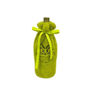 Green Character Wine Bottle Cover
